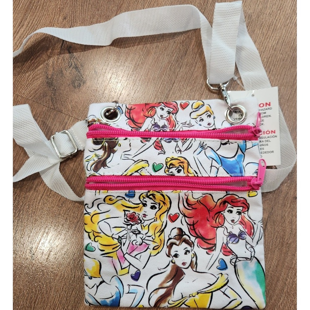 Disney Multicolor Small Shoulder Bag Belle Aurora Ariel Cinderella